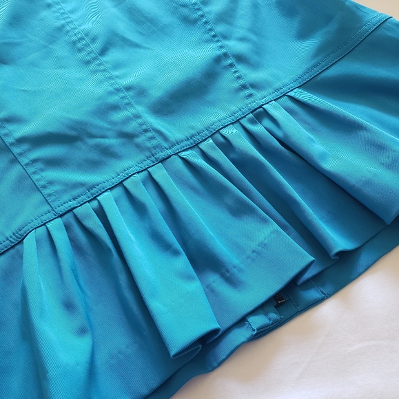 EUC Ruby Rd. Blue Ruffle Jacket Sz 18 - Picture 5 of 8